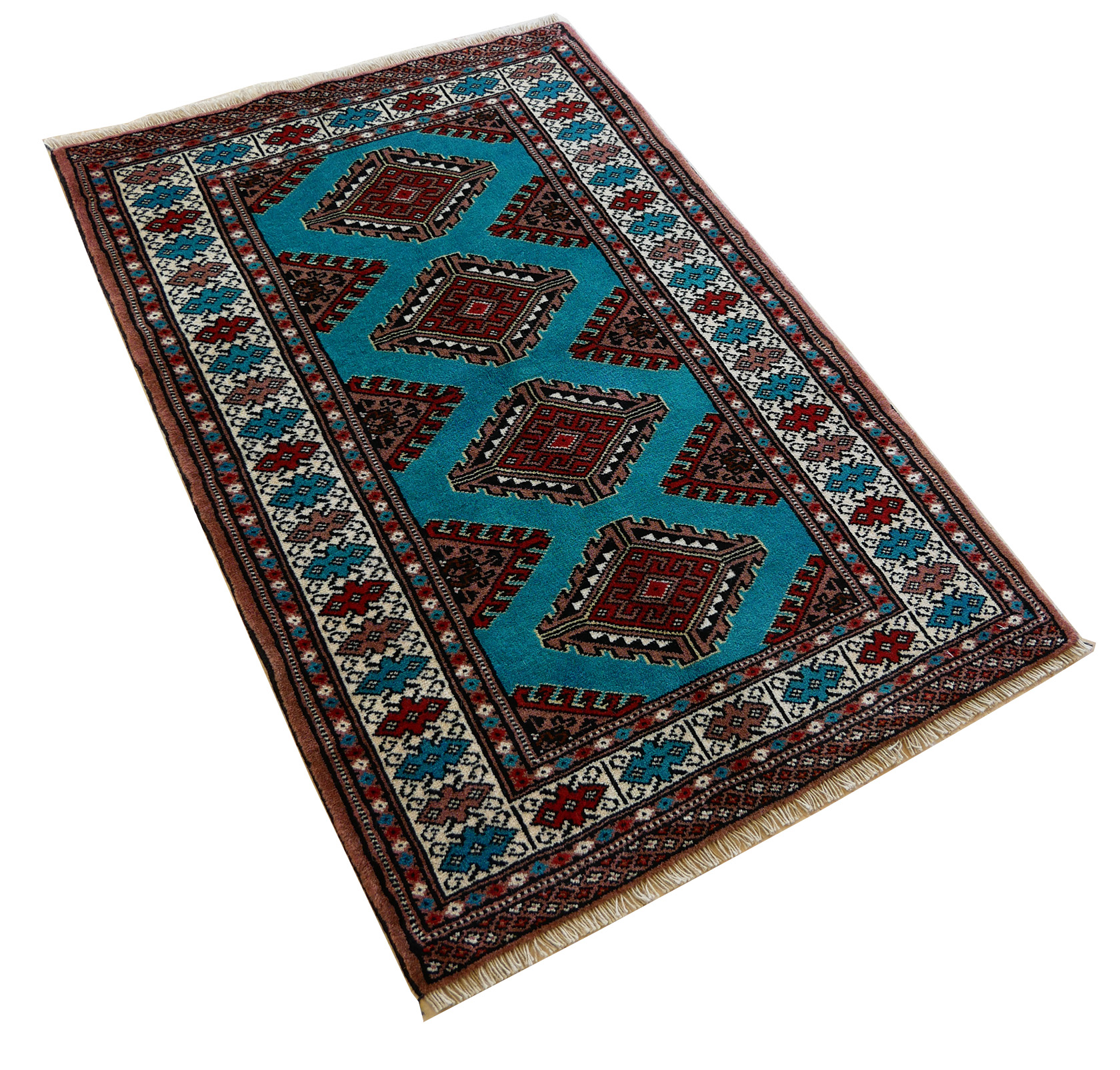Turkaman-Blue-Brown-120×80-corner